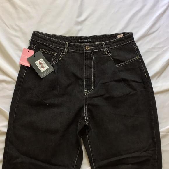 🔴𝗕𝗢𝗚𝗢🔴NWT black jeans size 12 PLT - Picture 1 of 16